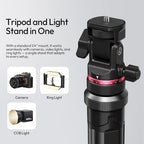 MT-80 Aluminum Tripod Stand, 7FT Auto Pop-Up Camera Light Tripod, alternate view 5