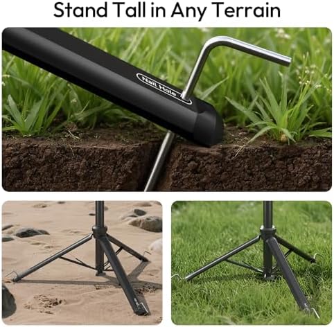 MT-80 Aluminum Tripod Stand, 7FT Auto Pop-Up Camera Light Tripod, alternate view 6