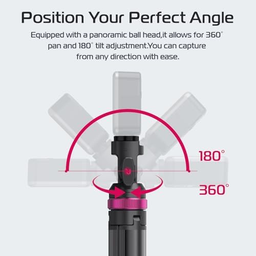MT-89 Extendable Tripod Aluminum, 82" Portable Adjustable Light Stand with 1/4" Screw Quick Release, Camera, alternate view 6