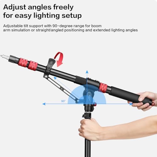 MT-H2 Tripod Extension & Boom Arm Aluminum Heavy-Duty Stand Arm, alternate view 5