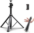 MT68 Auto-Open 83.4" Light Stand, for DSLR, iPhone, Action Cam, Light in Black