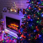 Multi-Colored Christmas String Lights, 82ft 1000 LED Waterproof Green Wire Fairy Lights with 8 Modes, Outdoor, alternate view