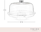 Multi-Functional Acrylic Server with Bundt Cake Mold, Dessert Serving Platter Set, Cake Pan, Cake Stand, Clear, alternate