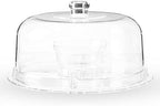 Multi-Functional Acrylic Server with Bundt Cake Mold, Dessert Serving Platter Set, Cake Pan, Cake Stand, Clear, alternate