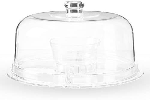 Multi-Functional Acrylic Server with Bundt Cake Mold, Dessert Serving Platter Set, Cake Pan, Cake Stand, Clear, alternate