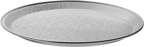 Multi-Pack of 5 Disposable Aluminum 12” Round Flat Serving Trays -with Dome Lids - Perfect Disposable Tray for, alternate