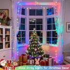 Multicolor 100 LED Globe Christmas Lights Indoor Plug in, alternate view 2