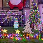 Multicolor 100 LED Globe Christmas Lights Indoor Plug in, alternate view 6
