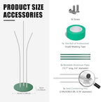 Mverse Giant Flower Stand Base and Stem, Weighted Iron Base, Flexible Pole, 3 Bendable Aluminum Pipes and Pins, alternate