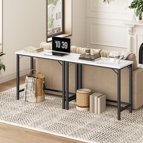 Narrow Bar Table, 63-Inch Pub Table for Dining Room, Counter Bar Tables with Sturdy Metal Frame, Connectable Bar, alternate