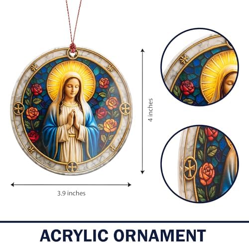 Nativity Ornaments - Regilious Christian Gifts for Women | Men - Christian Christmas Ornaments - Easter Decor, alternate view