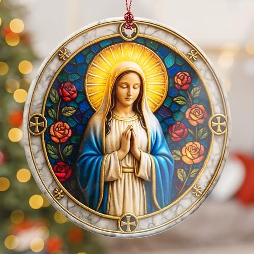 Nativity Ornaments - Regilious Christian Gifts for Women | Men - Christian Christmas Ornaments - Easter Decor, alternate view