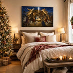 Nativity Scene Christmas Canvas Wall Art, Jesus Christ Canvas Prints, alternate view 3