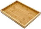 Natural Serving Tray Platter 13.75 x 10.25 Rectangular