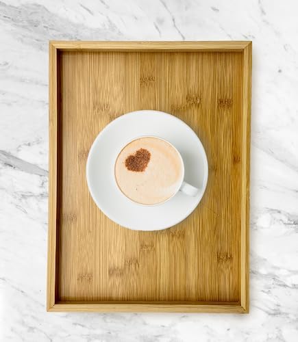 Natural Serving Tray Platter 13.75 x 10.25 Rectangular, alternate view 4
