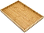 Natural Serving Tray Platter 17.75 x 11.8 Rectangular