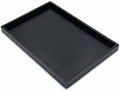 Natural Serving Tray Platter 17.75 x 11.8 Rectangular, Black in Black