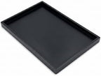 Natural Serving Tray Platter 17.75 x 11.8 Rectangular, Black in Black