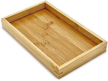 Natural Serving Tray Platter 9.8 x 5.9 Rectangular