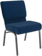 Navy Blue 21" W Stacking Church Chair, 4-Pack