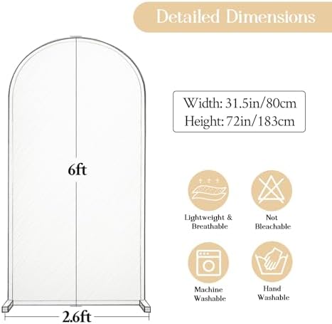 Navy Blue Arch Backdrop Cover 6FT Party Wedding Arch Covers Stretchy Backdrop Baby Shower Bridal Shower Birthday, alternate