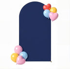 Navy Blue Arch Backdrop Cover 7.2FT Party Wedding Arch Covers Stretchy Backdrop Baby Shower Bridal Shower, alternate view 7