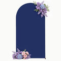 Navy Blue Arch Backdrop Cover for Wedding, 6.6FT Navy Blue Arch Cover Stretchy Backdrops, Double-Sided Arch