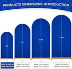 Navy Blue Arch Backdrop Cover Spandex Fitted 5FT Wedding Arch Covers in 2.2ftx5ft in Navy Blue, alternate view 2