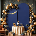 Navy Blue Arch Cover 2 Set-7.2FT, 6FT Arch Backdrop Cover Spandex Fitted Wedding Arch Stand Covers for Bridal