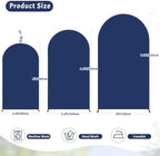 Navy Blue Arch Cover 6FT Spandex Fitted Wedding Arch Stand Covers Round Top Chiara Arch Covers Stretchy Backdrop, alternate