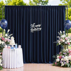 Navy Blue Backdrop Curtain - 40x10FT Back Drop Curtains for Parties Wrinkle-Free Soft Polyester Photo Backdrop, alternate