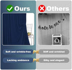 Navy Blue Backdrop Curtain - 40x10FT Back Drop Curtains for Parties Wrinkle-Free Soft Polyester Photo Backdrop, alternate