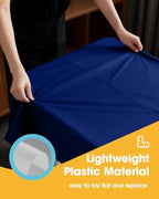 Navy Blue Plastic Table Cloth Disposable, 4 Pack, 54 x 108 in, alternate view 3