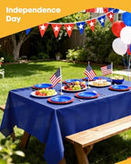 Navy Blue Plastic Table Cloth Disposable, 4 Pack, 54 x 108 in, alternate view 6