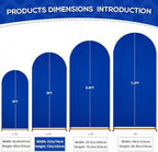 Navy Blue Spandex Arch Cover 6FT Wedding Arch Backdrop Cover in 2.6ftx6ft in Navy Blue, alternate view 3