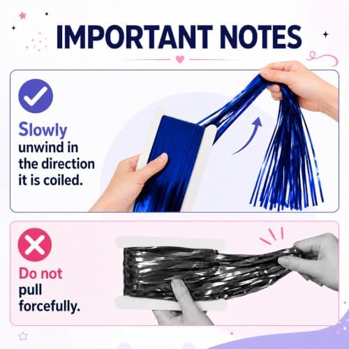Navy Blue Tinsel Backdrop, 4 Pack 3.3 x 6.6 ft Foil Fringe Curtains in 3.3 x 6.6 ft, alternate view 4