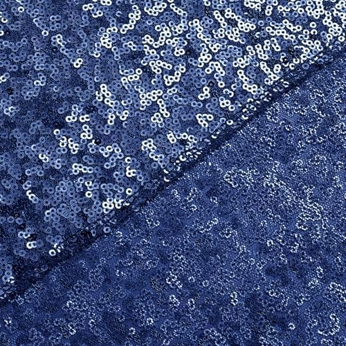 Navy Sequin Backdrop Curtain 7FTx7FT Glitter Navy Background Drapes Sparkle Photography Backdrop for Party, alternate view 4