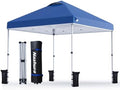 Nazhura 10' x 10' Pop Up Canopy Tent with Sand Weight Bag, Freestanding Sun Shelter for Picnic and Camping, One