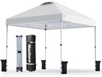Nazhura 10' x 10' Pop Up Canopy Tent with Sand Weight Bag, Freestanding Sun Shelter for Picnic and Camping, One