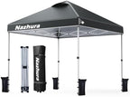 Nazhura 10' x 10' Pop Up Canopy Tent with Sand Weight Bag, Freestanding Sun Shelter for Picnic and Camping, One