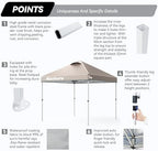Nazhura 10' x 10' Pop Up Canopy Tent with Sand Weight Bag, Freestanding Sun Shelter for Picnic and Camping, One, alternate