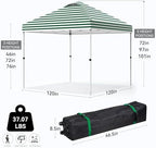 Nazhura 10' x 10' Pop Up Canopy Tent with Sand Weight Bag, Freestanding Sun Shelter for Picnic and Camping, One, alternate