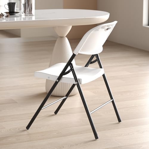 Nazhura 350 Weight Limit Heavy Duty Plastic Folding Chair with Reinforced Steel Frame for Indoor and Outdoor, alternate view