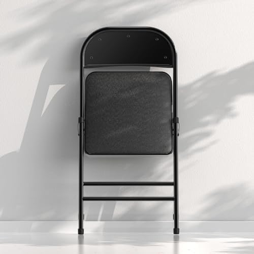 Nazhura 4 Pack Folding Chairs, Fabric Dining Chair Set with Padded Cushion and Back, Indoor Outdoo Seat for Home, alternate