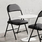 Nazhura 4 Pack Folding Chairs, Fabric Dining Chair Set with Padded Cushion and Back, Indoor Outdoo Seat for Home, alternate