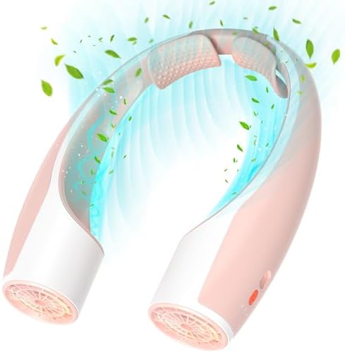 Neck Fans for Women Rechargeable: High Velocity 4 Speeds Cooling Personal Fan Lightweight USB Rechargeable for
