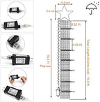 (New Christmas Decoration Lights, 320 LED Waterfall Christmas Tree Lights with 12" Star Topper, 8 Modes Indoor, alternate