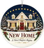 New Home Christmas Ornament 2026 - USA 250th Anniversary Housewarming Ornament - First Home Keepsake - New