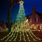 (New) Outdoor Christmas Decorations, 320 LED Hanging Twinkle Fairy String Lights Outside Tree Decoration Lights