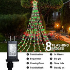 (New) Outdoor Christmas Decorations, 320 LED Hanging Twinkle Fairy String Lights Outside Tree Decoration Lights, alternate